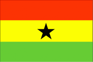 Déménagement : drapeau du Ghana